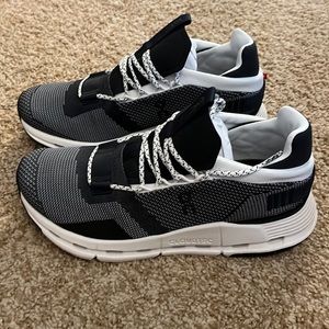 Size 8 Cloudnova - On Cloud Running shoes. Black/white color. Brand new in box